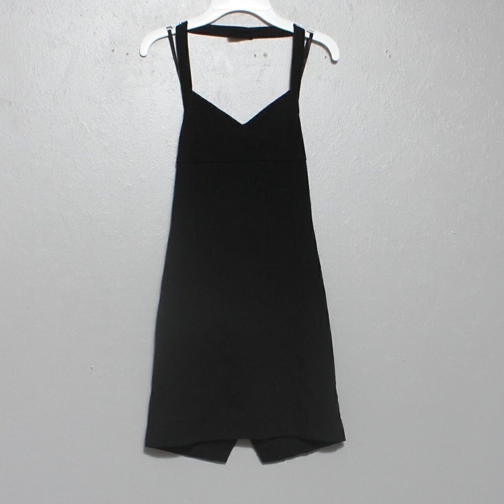 Minkpink black halter neck open back sexy date mini dress